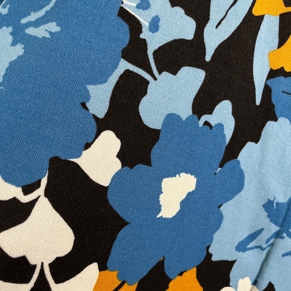 Susan Graver Sweater Women XL Blue Floral Pullover Boho Western Office Neutral - Picture 5 of 12